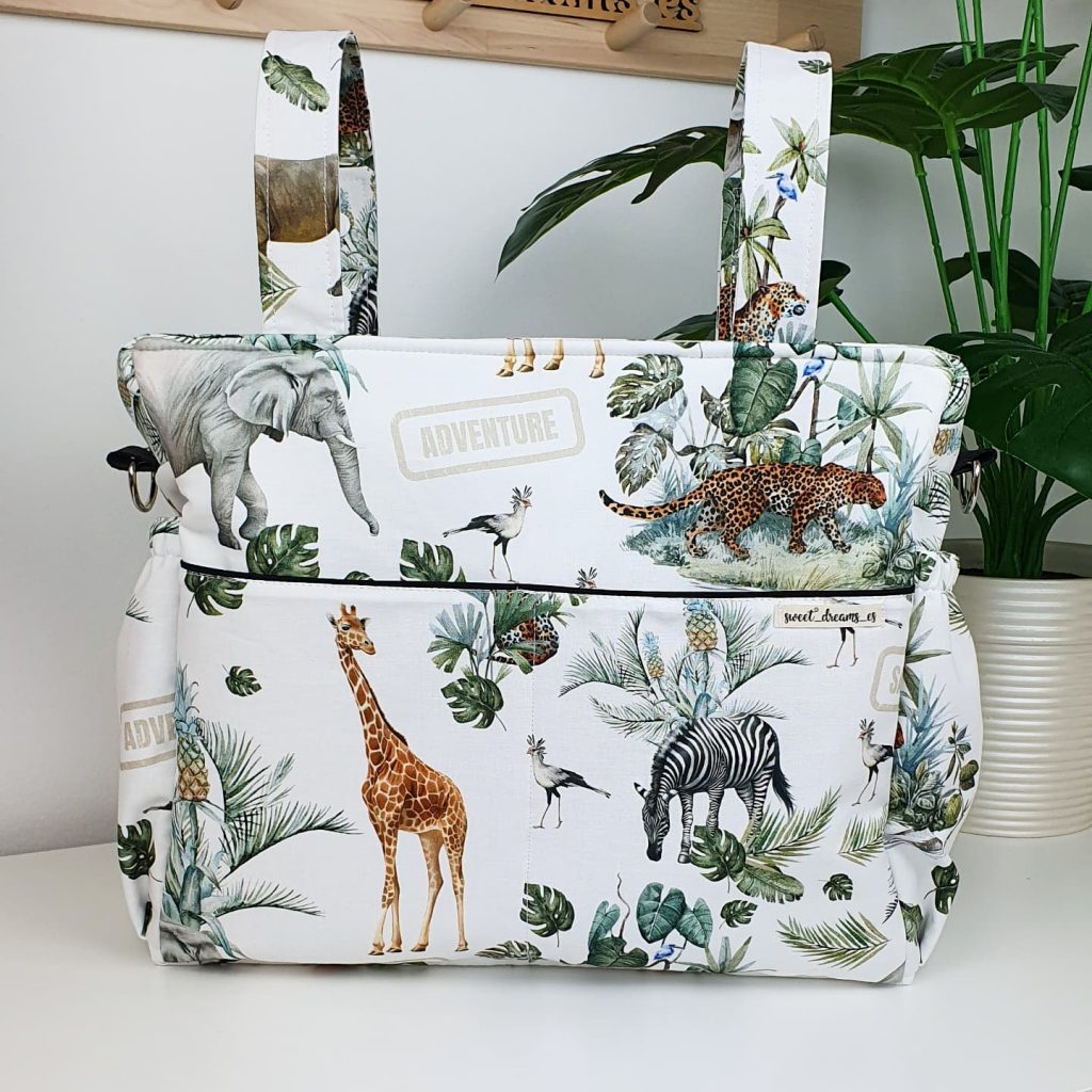 Wickeltasche wasserdicht "Safari weiß" Kollektion