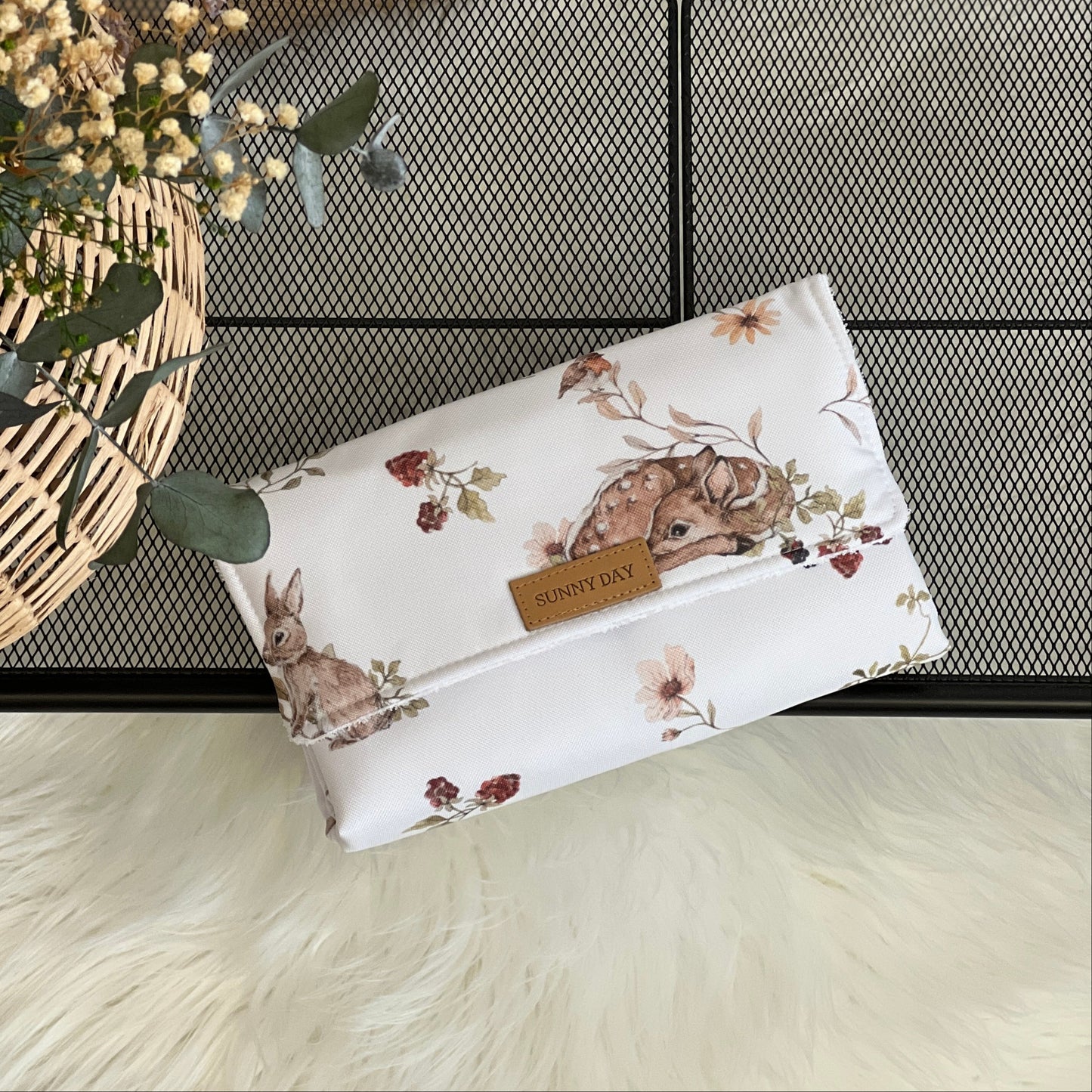 Tragbare Wickelauflage wasserdicht "Deer" Kollektion