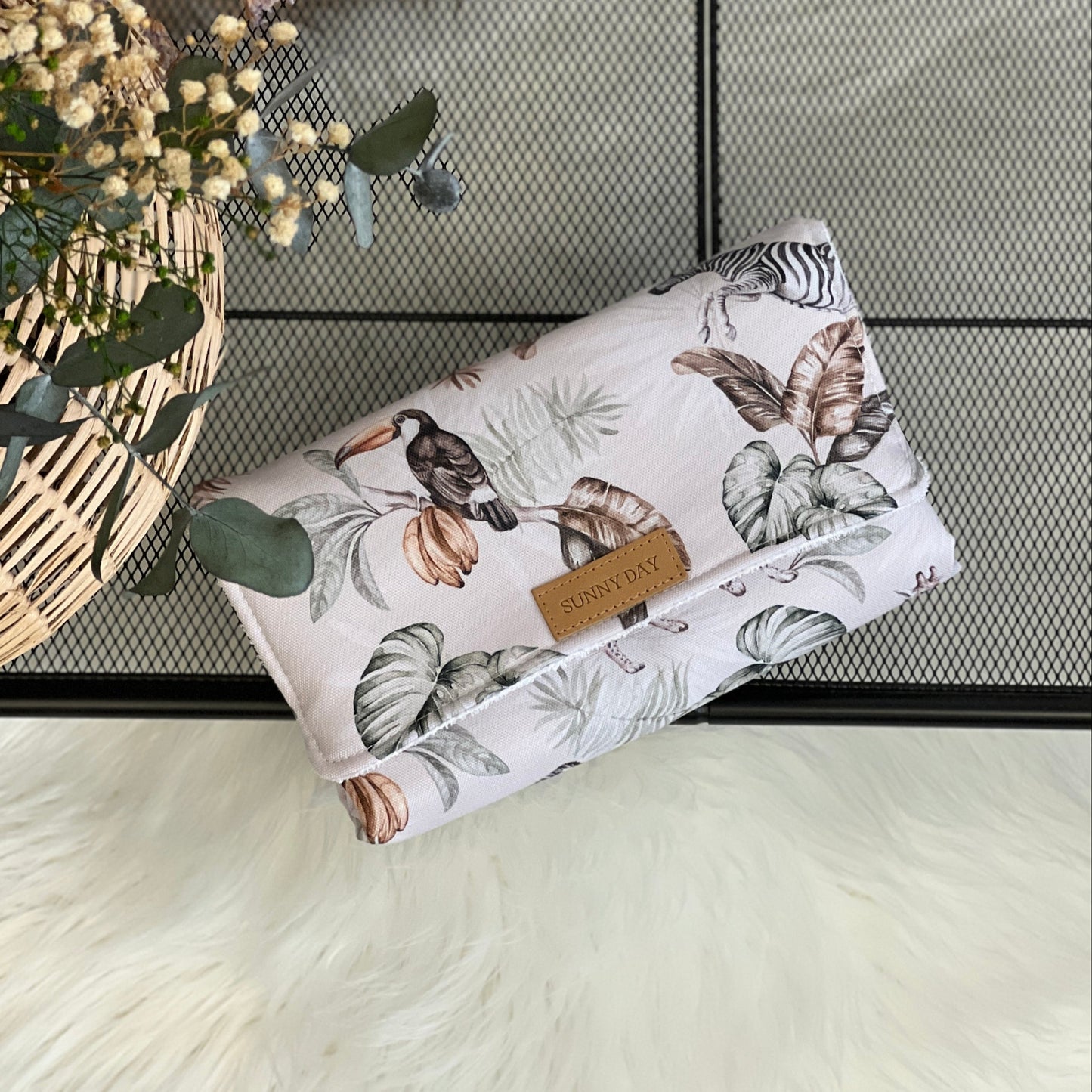 Tragbare Wickelauflage wasserdicht "Afrika" Kollektion