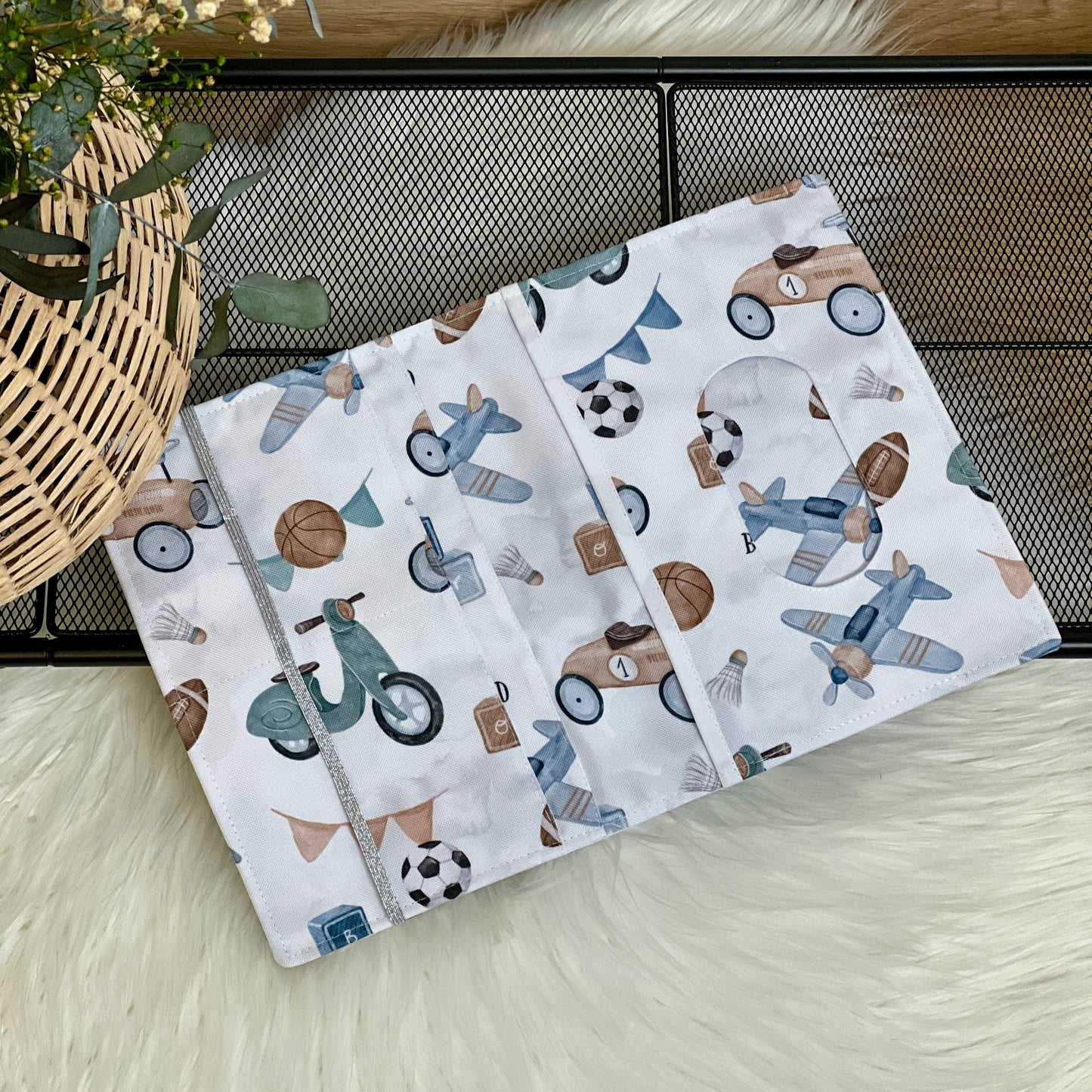 Wipes holder waterproof "Retro world" collection