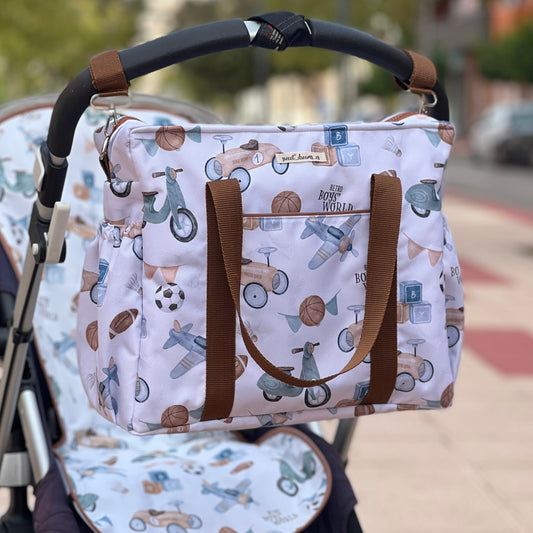 Tasche XL wasserdicht "Retro Welt" Kollektion