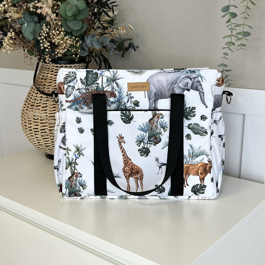 Tasche XL wasserdicht "Safari weiß" Kollektion