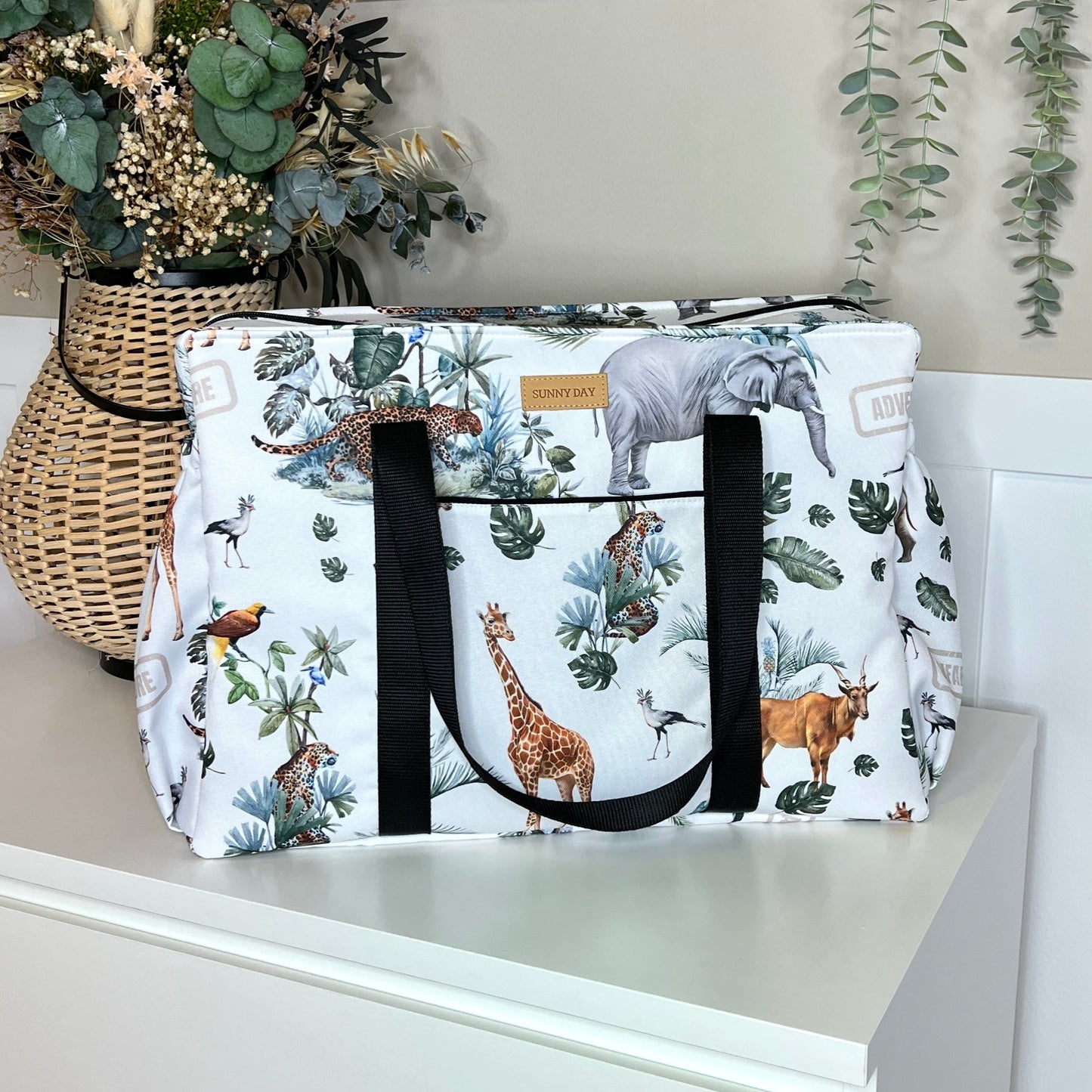 Sac de voyage imperméable collection « Safari blanc » 