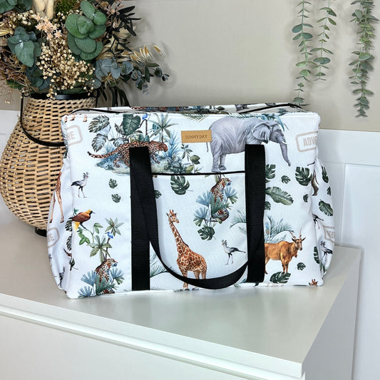 Reisetasche wasserdicht "Safari weiß" Kollektion 