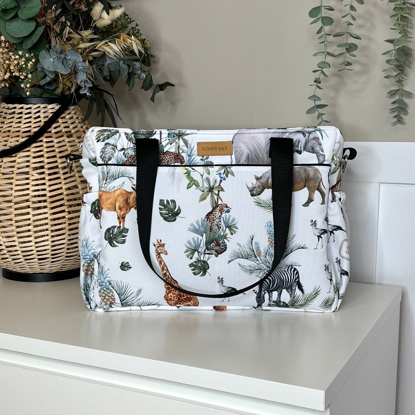 Midi bag waterproof "Safari white" collection