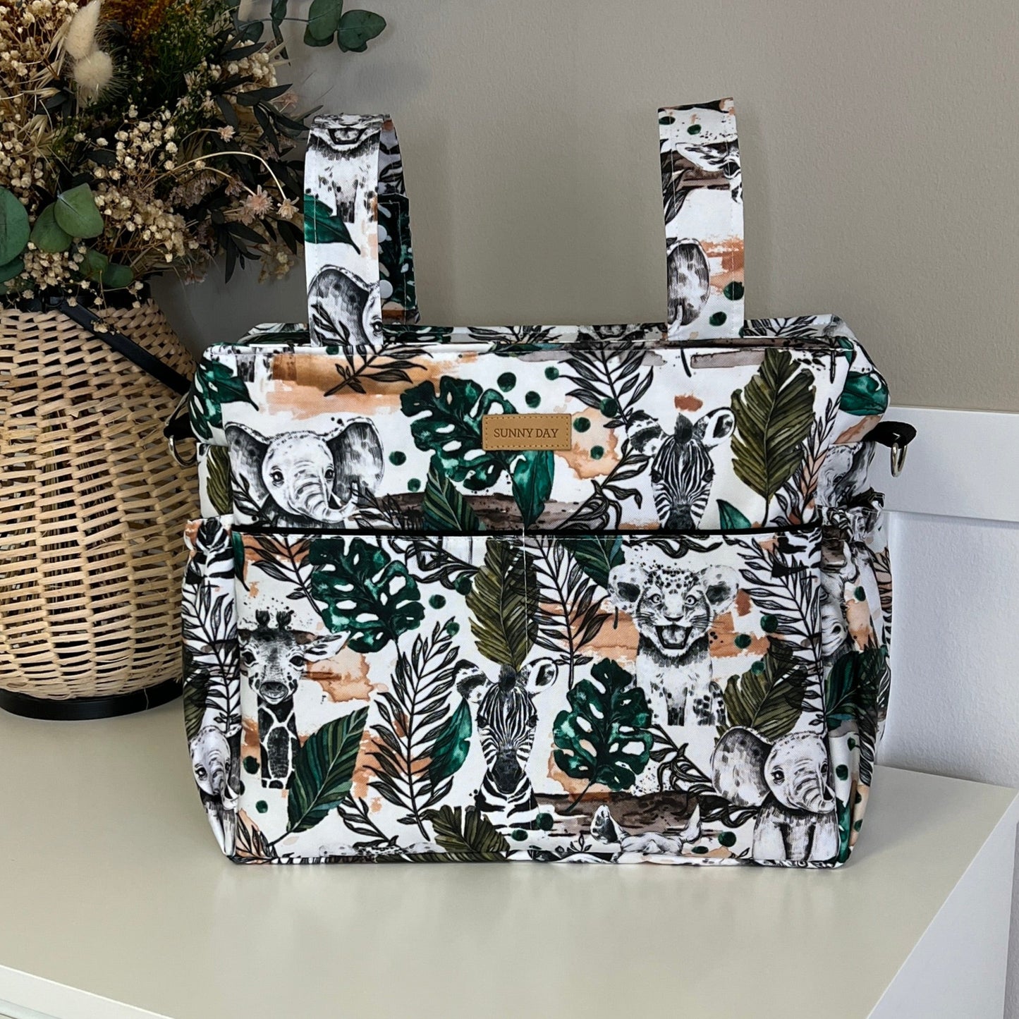 Sac à langer imperméable collection "Jungle"