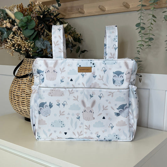 Wickeltasche wasserdicht "Eule und Hase" Kollektion