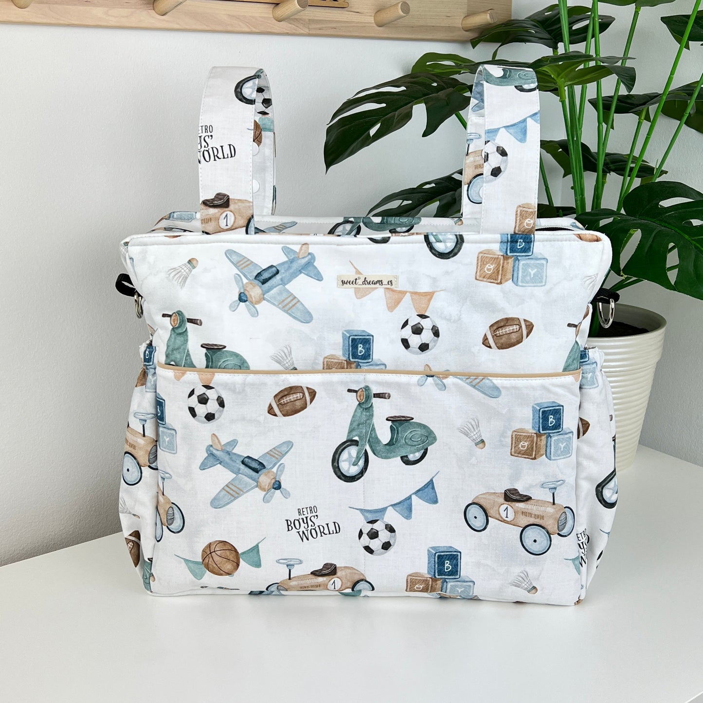 Wickeltasche wasserdicht "Retro World" Kollektion