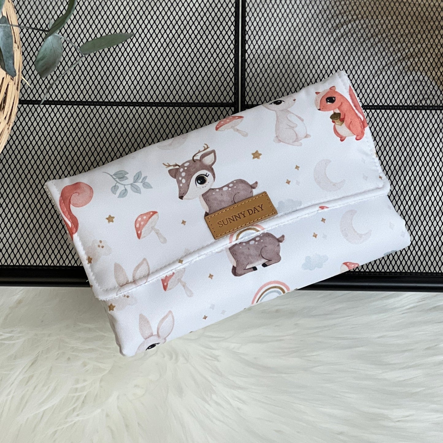 Tragbare Wickelauflage wasserdicht "Happy Animals" Kollektion