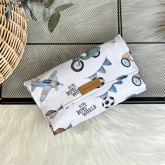 Tragbare Wickelauflage wasserdicht "Retro World" Kollektion