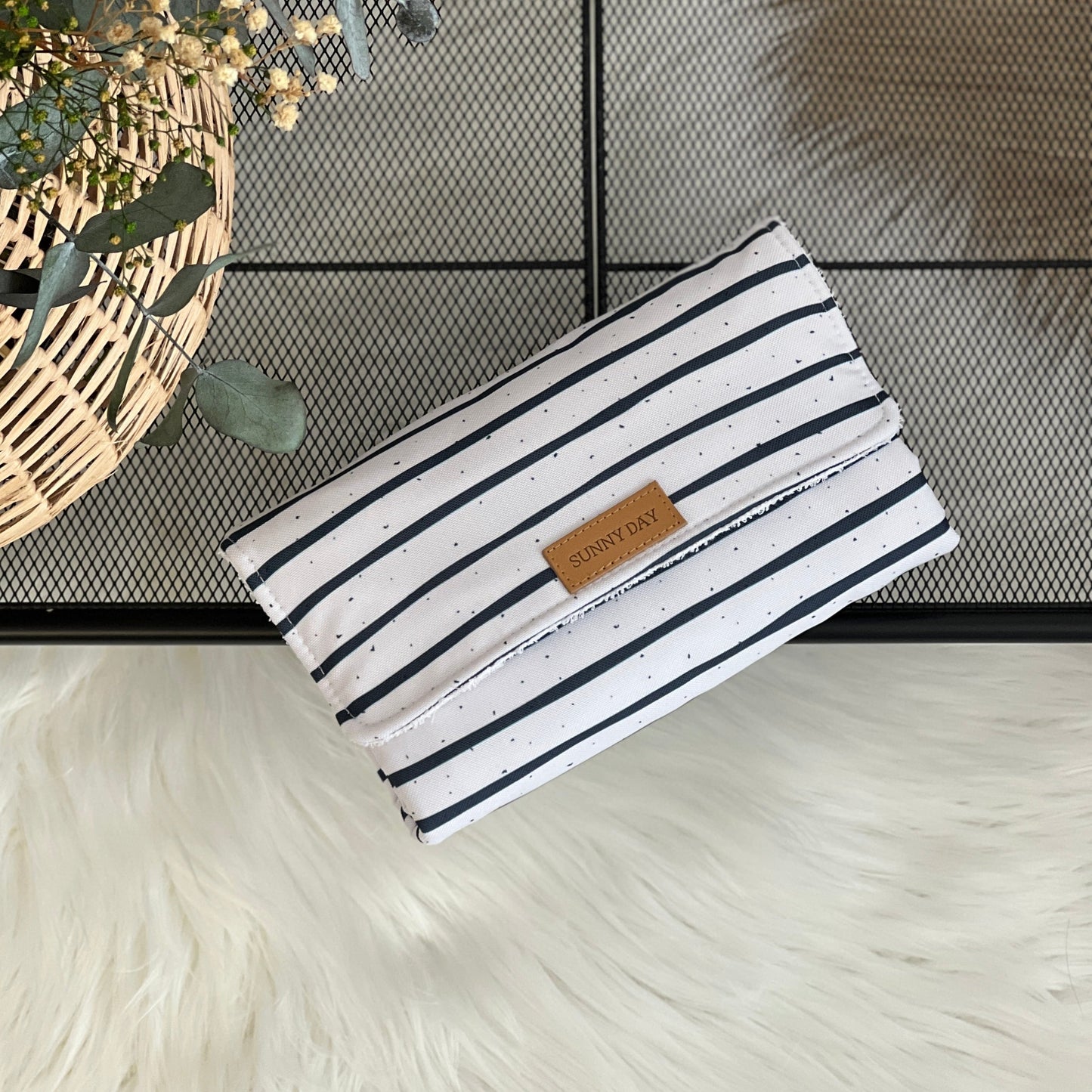 Tragbare Wickelauflage wasserdicht "Stripes" Kollektion