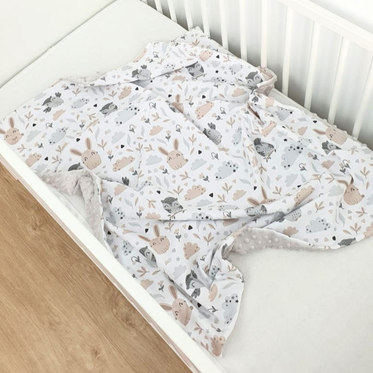 Decken "Eule und Hase" Kollektion