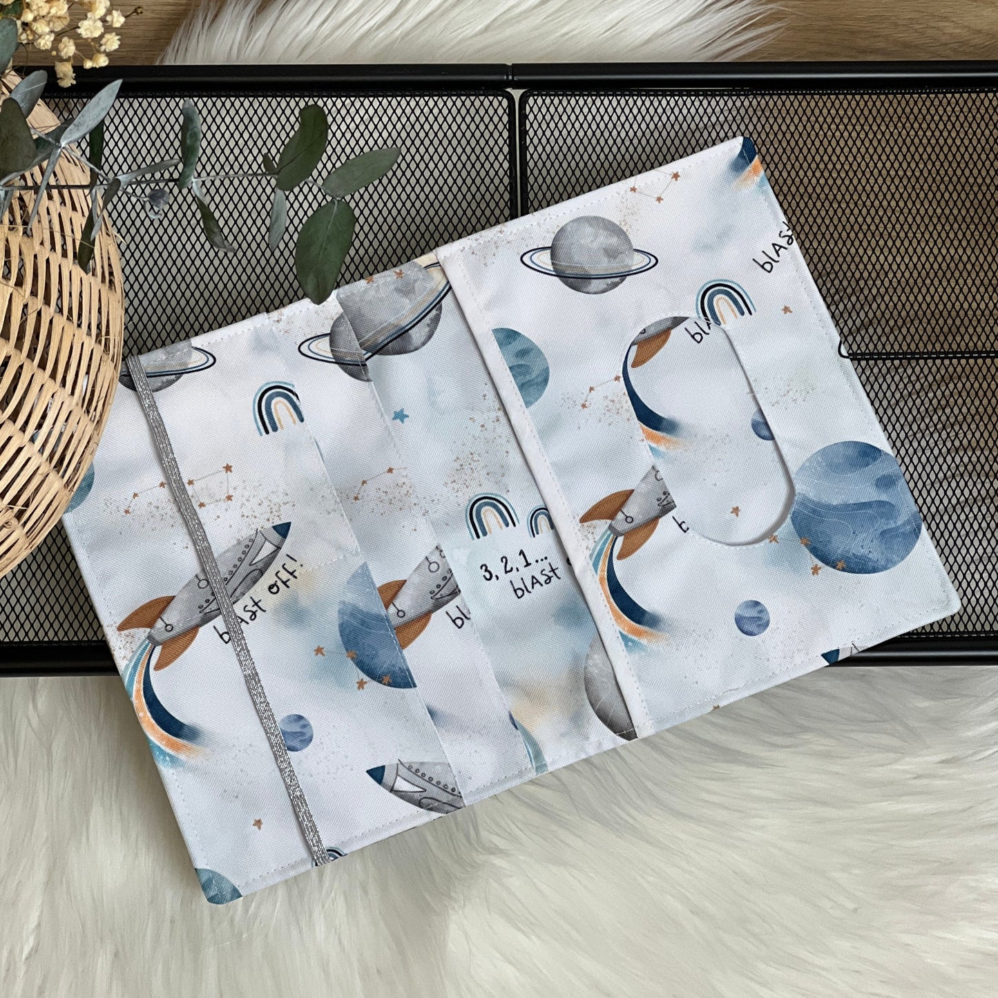 Porte-lingettes étanche collection « Espace blanc » 