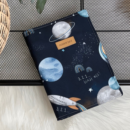 Porte-lingettes étanche collection « Espace bleu » 