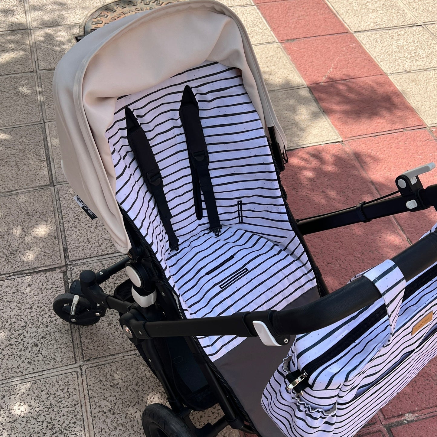 Kinderwagenfußsack (Winter) wasserdicht "Stripes" Kollektion