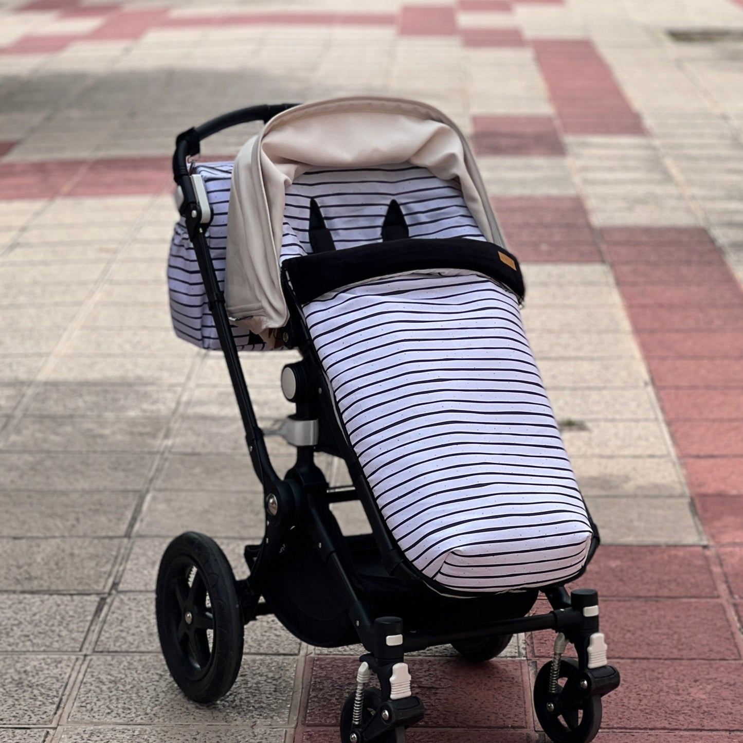 Kinderwagenfußsack (Winter) wasserdicht "Stripes" Kollektion